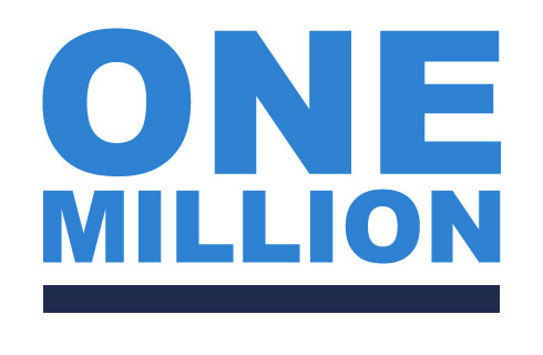One million badge image