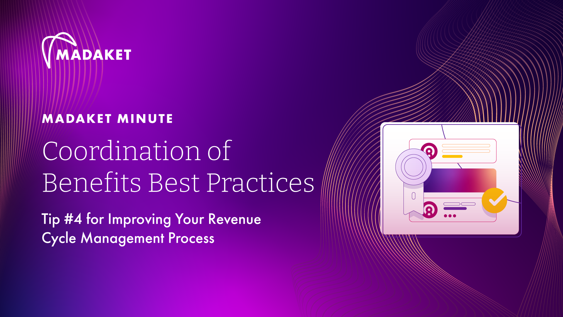 image saying "Coordination of Benefits Best Practices | Tip #4 for Improving Your RCM Process"