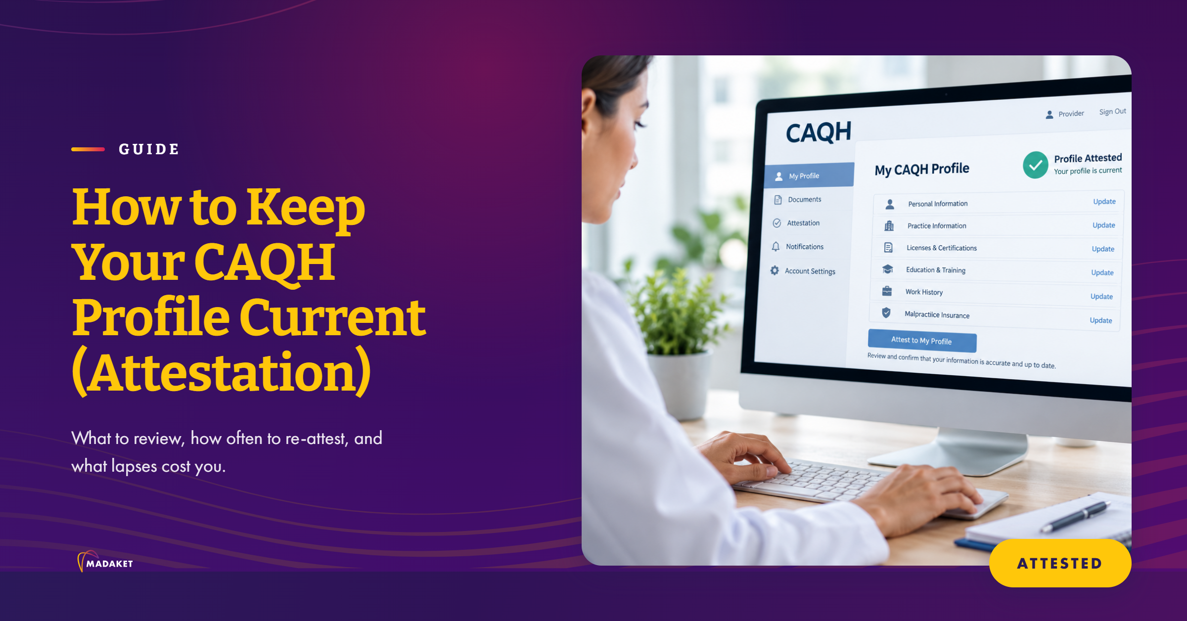 How to Keep Your CAQH Profile Current (Attestation)